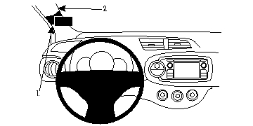 Brodit 804724 support voiture Toyota Yaris