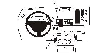 Brodit 853261 support voiture Opel Meriva