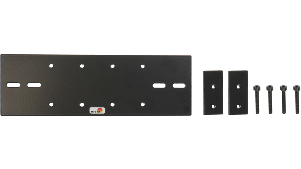 Brodit 217005 Accessoires, plaque de montage. Format DIN simple.