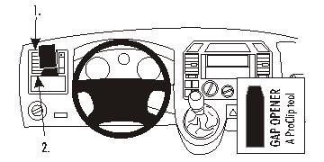 Brodit 803278 Autohalterung Volkswagen Caravelle