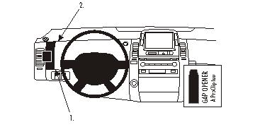 Brodit 803800 Autohalterung Toyota Prius
