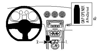 Brodit 833976 support voiture Audi TT