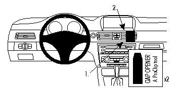 Brodit 853738 support voiture BMW 316-330