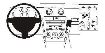 Brodit 853798 support voiture Ford Fusion