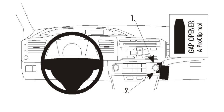 Brodit 854654 support voiture Honda Civic