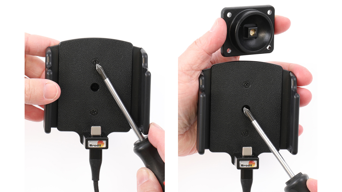 Brodit 721456 Support universel USB-C pour une installation fixe