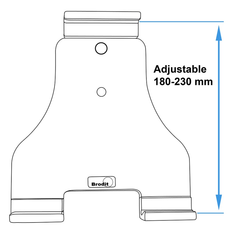 Brodit 727072 Support universel pour tablette USB Type C