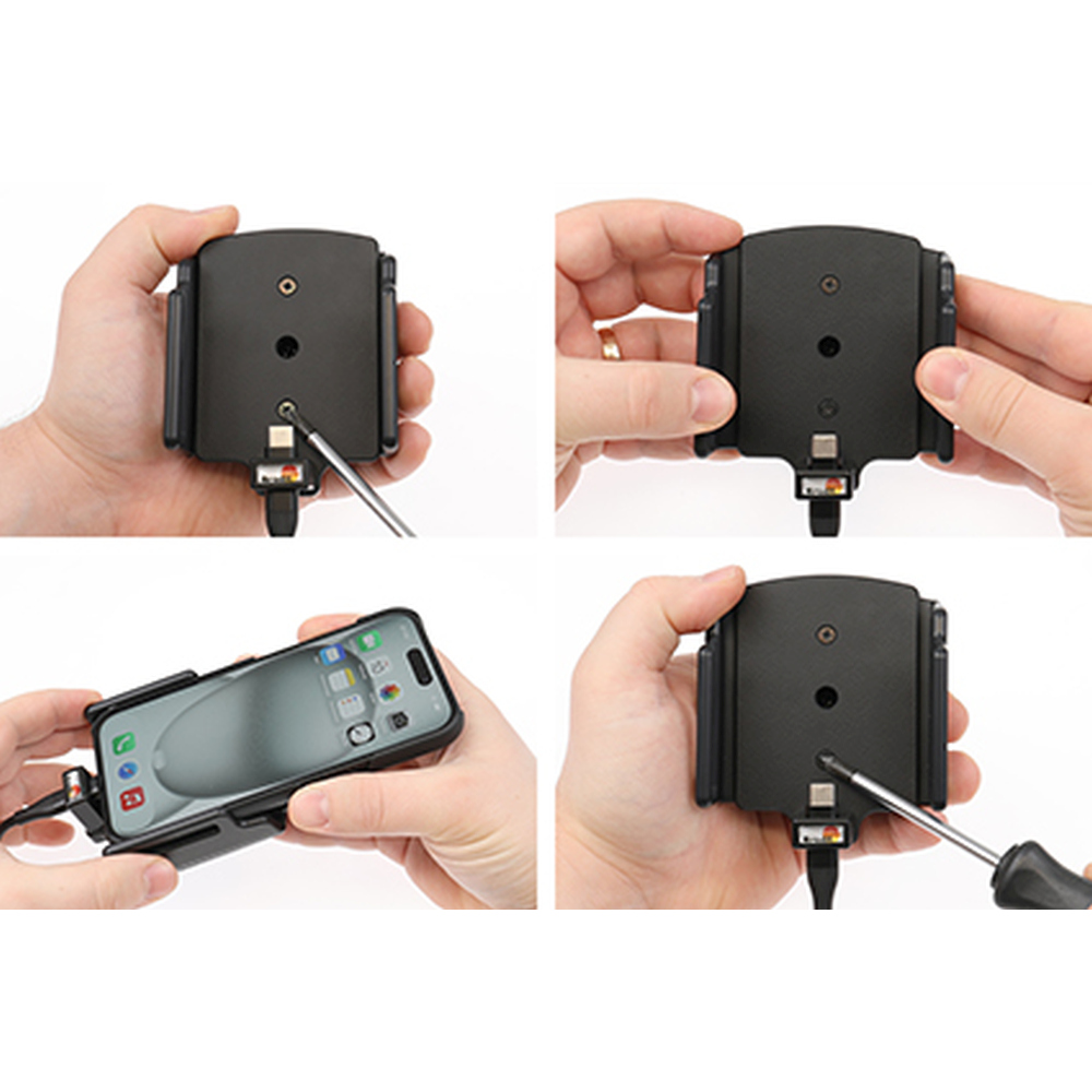 Brodit 721370 Autohalterung Apple, iPhone 15-17 & 15-17 Pro