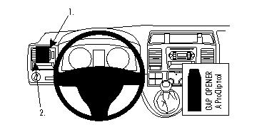 Brodit 804433 support voiture Volkswagen Caravelle