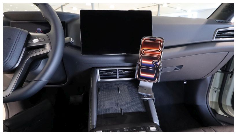 Brodit 836301 Autohalterung BYD, Atto 2 25-, an der Konsole abgewinkelt, Console mount