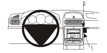 Brodit 853210 support voiture Porsche Cayenne
