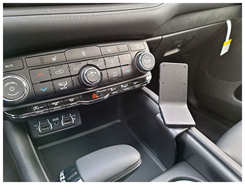 Brodit 835656 Autohalterung Dodge, Durango 2WD/4WD 2021, an der Konsole abgewinkelt, Angled mount