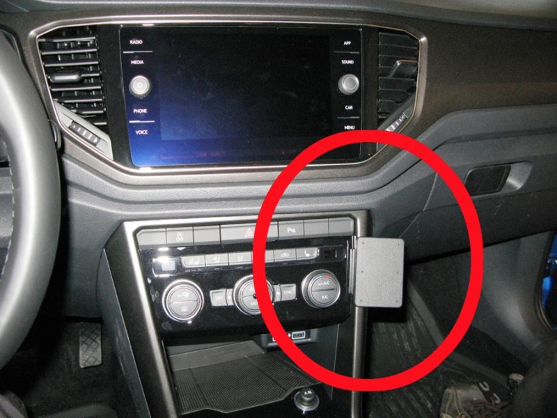 Brodit 855385 Autohalterung VW T-Roc Baujahr 18-, Angled mount