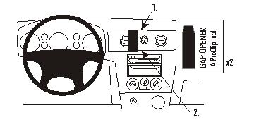 Brodit 853251 support voiture Mitsubishi Outlander