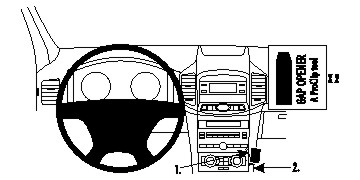 Brodit 854678 support voiture Chevrolet Captiva