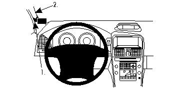 Brodit 804258 support voiture Volvo XC60