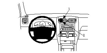 Brodit 854316 Halterung Kia Borrego 09-10 For USA