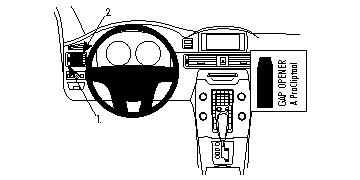 Brodit 804674 support voiture Volvo S80