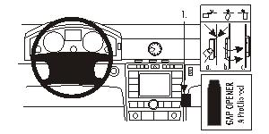 Brodit 853180 Autohalterung Volkswagen Phaeton