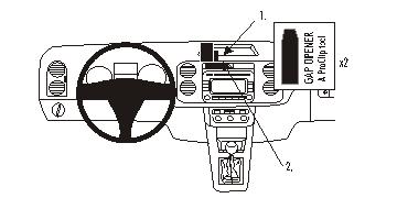 Brodit 853609 support voiture Volkswagen Golf Plus