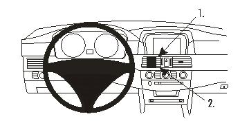 Brodit 853802 Autohalterung BMW 520-545/M5 E60 E61