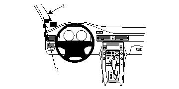 Brodit 213455 support voiture Volvo S80