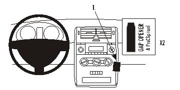 Brodit 853506 support voiture MercedesBenz A-Class