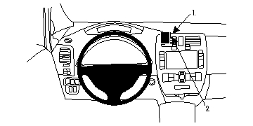 Brodit 854706 Autohalterung Nissan Leaf