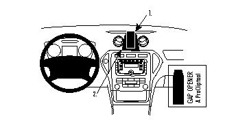 Brodit 213460 support voiture Ford Mondeo