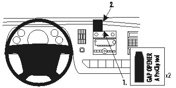 Brodit 213472 support voiture Chevrolet Express