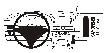 Brodit 853283 Autohalterung BMW 520-545/M5 E60 E61