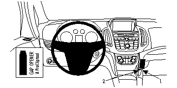 Brodit 854734 support voiture Opel Zafira C