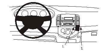 Brodit 853202 Autohalterung Nissan Micra