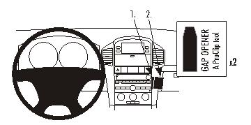 Brodit 853954 support voiture Chevrolet Captiva