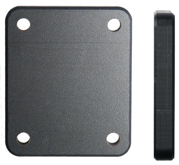 Brodit plaque de distance, 60 x 42 x 7 mm