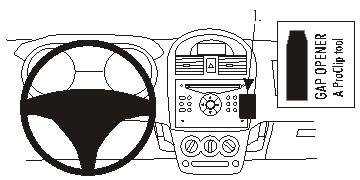 Brodit 853357 Autohalterung Subaru G3X Justy