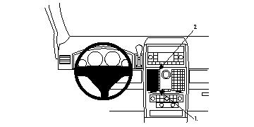Brodit 854088 support voiture Chrysler Town&Count