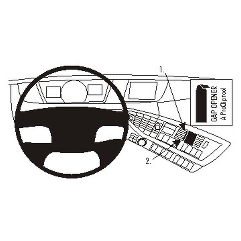Brodit 854902 support Volvo FH/FM/NH année 13-, Center mount