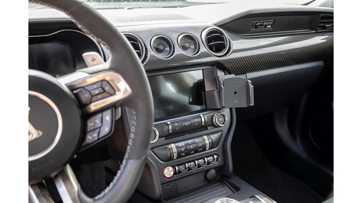 Brodit 856162 support voiture Ford Mustang, 15- fixation à la console coudé