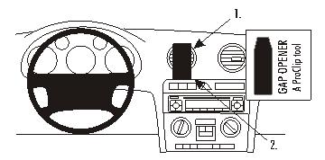 Brodit 853296 support voiture Audi A3
