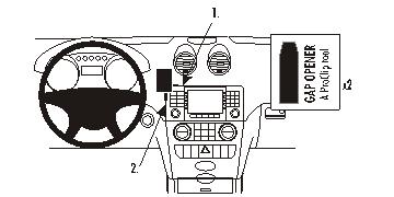 Brodit 853622 support voiture MercedesBenz Mclass