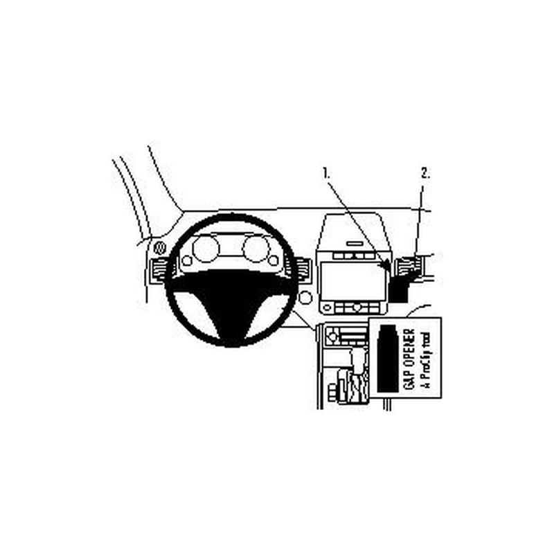 Brodit 854595 support VWTouareg annee 11-18 Angled mount