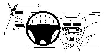 Brodit 804660 Autohalterung Hyundai Accent
