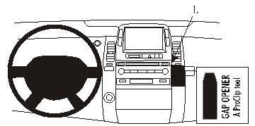 Brodit 853438 support voiture Toyota Prius
