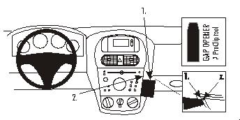 Brodit 852856 support voiture Opel Combo