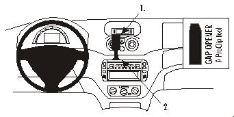 Brodit 853044 Autohalterung Citroen C2
