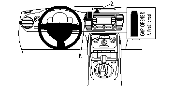 Brodit 854711 Autohalterung Volkswagen Beetle