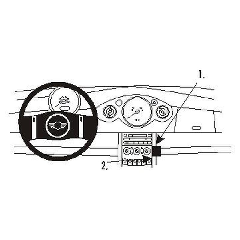 Brodit 853013 support voiture Mini Cooper annee 01-06 Angled mount