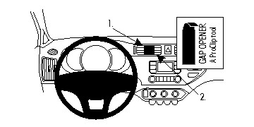Brodit 854689 Autohalterung Kia Rio
