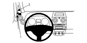 Brodit 804300 support voiture Mitsubishi Colt